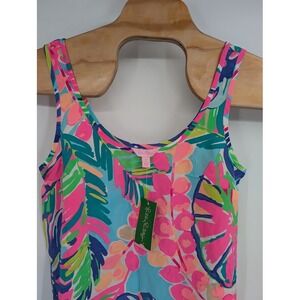 Lilly Pulitzer NWT Women's  Cosmos Exotic Garden Floral Silk Sleeveless Top sz S
